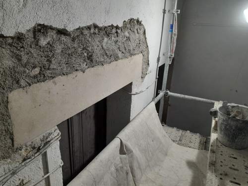 remplacement de linteau en pierre